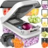 Pro-Series 10-in-1, 8 Blade Vegetable Chopper, Mandoline Slicer, Food Chopper with Container, Fruit Slicer, Kitchen Gadgets & Accessories, Home Essentials