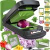 Pro-Series 10-in-1, 8 Blade Vegetable Chopper, Mandoline Slicer, Food Chopper with Container, Fruit Slicer, Kitchen Gadgets & Accessories, Home Essentials