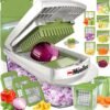 Pro-Series 10-in-1, 8 Blade Vegetable Chopper, Mandoline Slicer, Food Chopper with Container, Fruit Slicer, Kitchen Gadgets & Accessories, Home Essentials